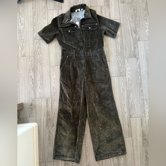 Universal Thread|Charcoal Olive wide leg utility Jumpsuit,short sleeve•••NWT, 12 - Picture 5 of 16